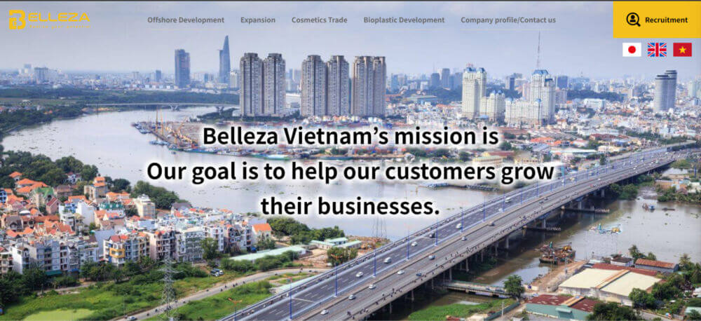 Belleza Vietnam Website has been published