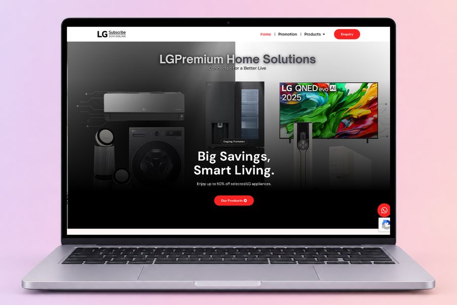 Digital Marketing Agency | ZenWeb Malaysia The SCM Online website on a laptop, designed by ZenWeb