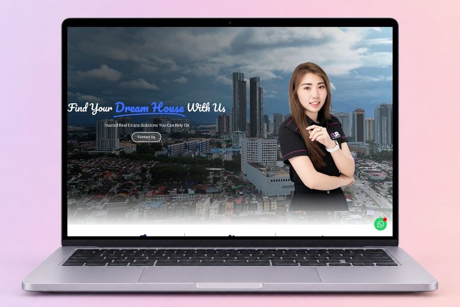 Digital Marketing Agency | ZenWeb Malaysia The Million Sista website on a laptop, designed by ZenWeb