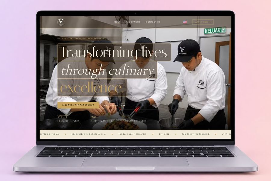 VSB Academy website