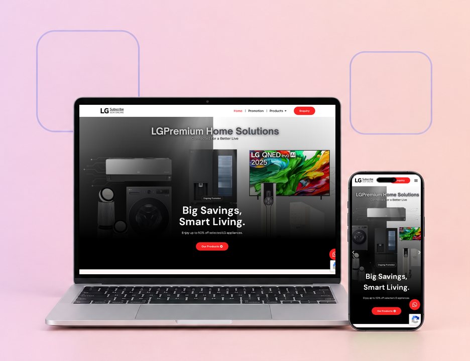 Digital Marketing Agency | ZenWeb Malaysia The SCM Online website on a laptop and a phone, designed by ZenWeb