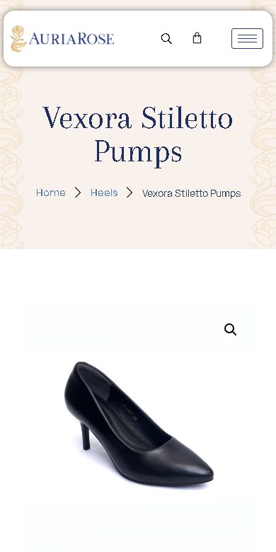 Auria Rose website on a phone