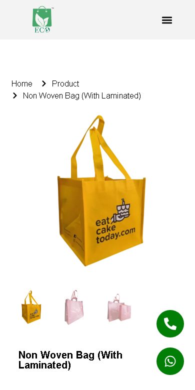 Digital Marketing Agency | ZenWeb Malaysia Ecoweave Bags website on a phone