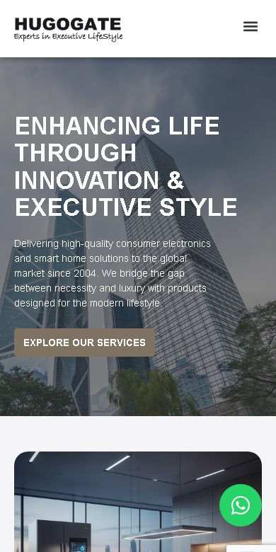 Digital Marketing Agency | ZenWeb Malaysia Hugogate website on a phone