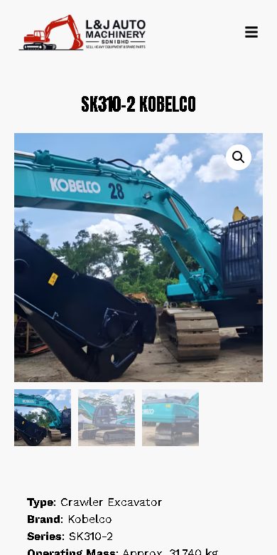 Digital Marketing Agency | ZenWeb Malaysia L&J Auto Machinery website on a phone
