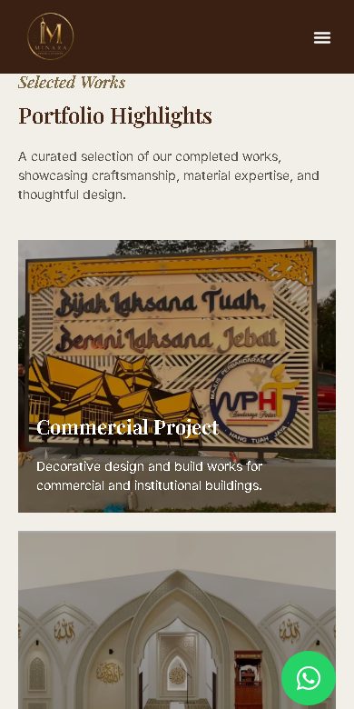 Digital Marketing Agency | ZenWeb Malaysia Minara Design website on a phone