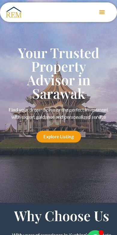 Digital Marketing Agency | ZenWeb Malaysia Real Estate Malaysia website on a phone