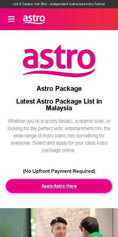 Digital Marketing Agency | ZenWeb Malaysia Register Astro website on a phone
