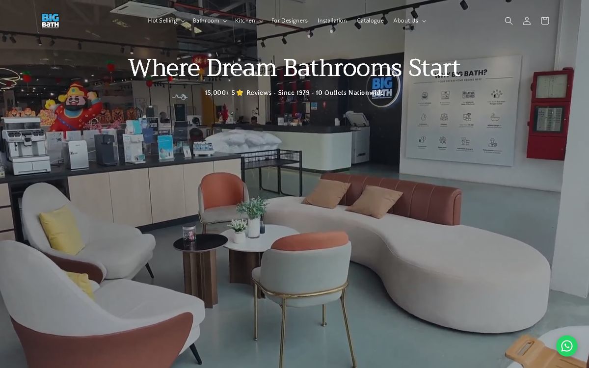 Digital Marketing Agency | ZenWeb Malaysia Home page of the Big Bath website
