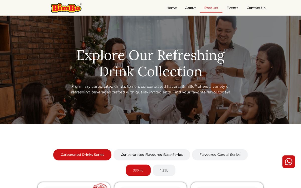 Product of the BimBo website