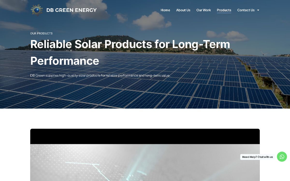 Digital Marketing Agency | ZenWeb Malaysia Products of the DB Green Energy website