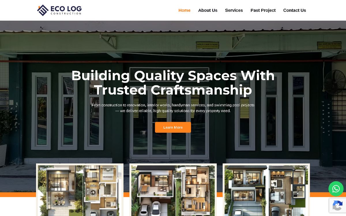 Digital Marketing Agency | ZenWeb Malaysia Home page of the Eco Log Construction website