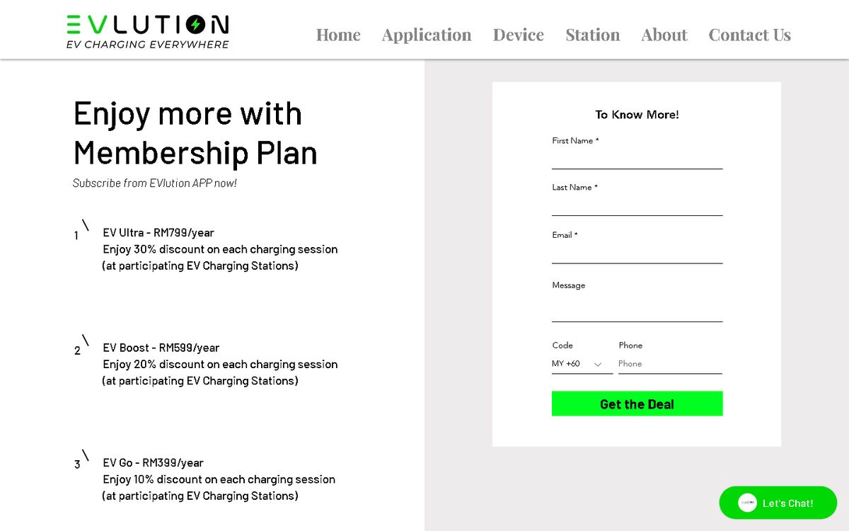 Digital Marketing Agency | ZenWeb Malaysia Subscription Plan of the EVlution website