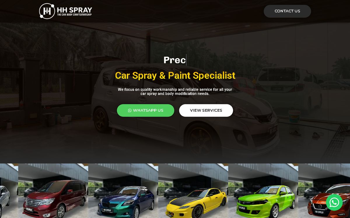 Digital Marketing Agency | ZenWeb Malaysia Home page of the HH Spray website