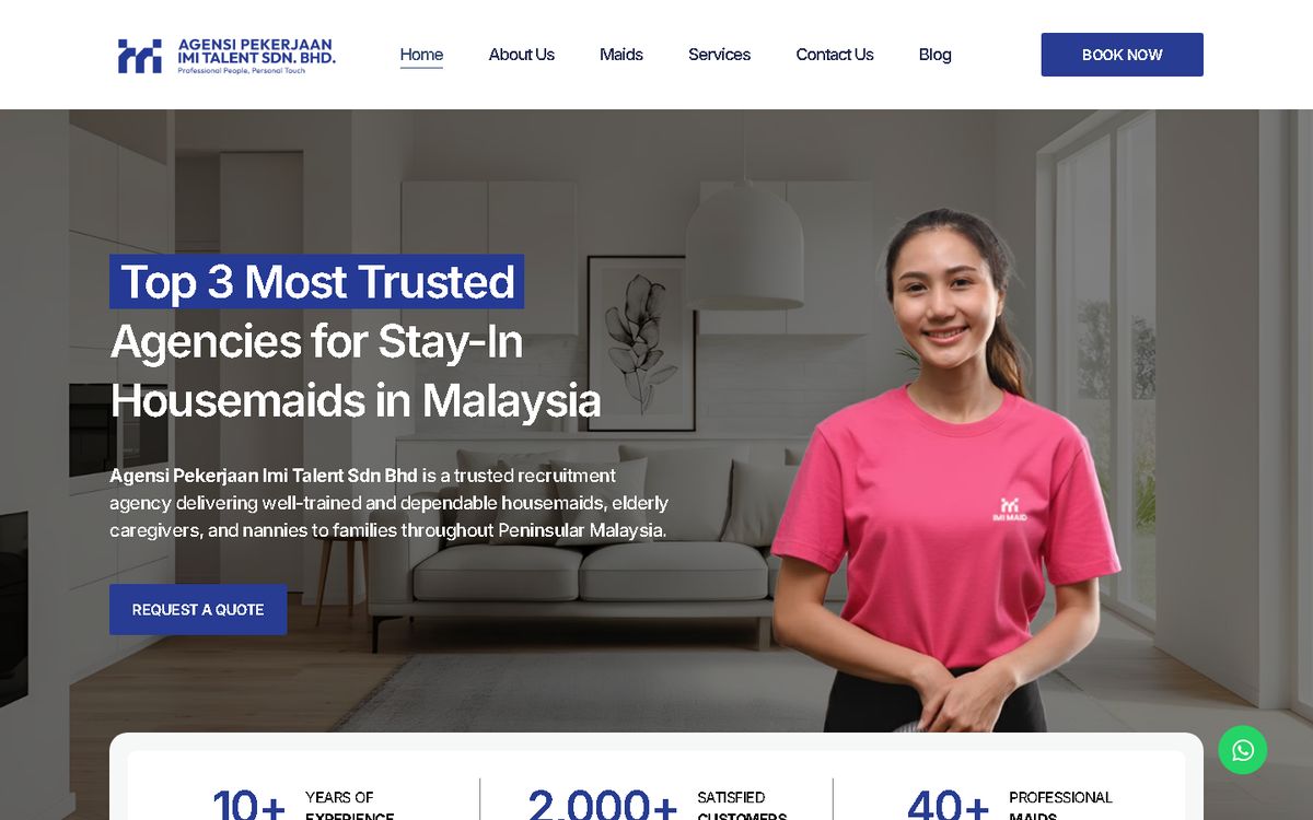 Digital Marketing Agency | ZenWeb Malaysia Home page of the IMI Talent website