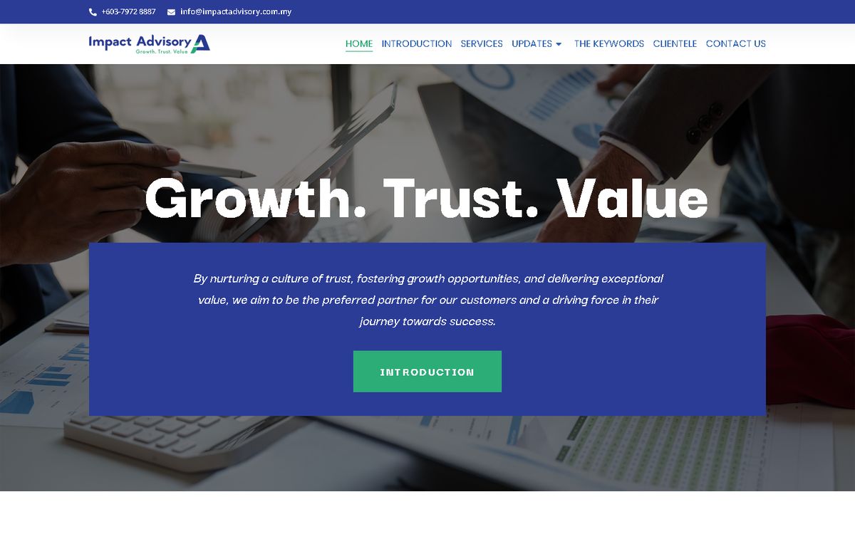 Digital Marketing Agency | ZenWeb Malaysia Home page of the Impact Advisory website