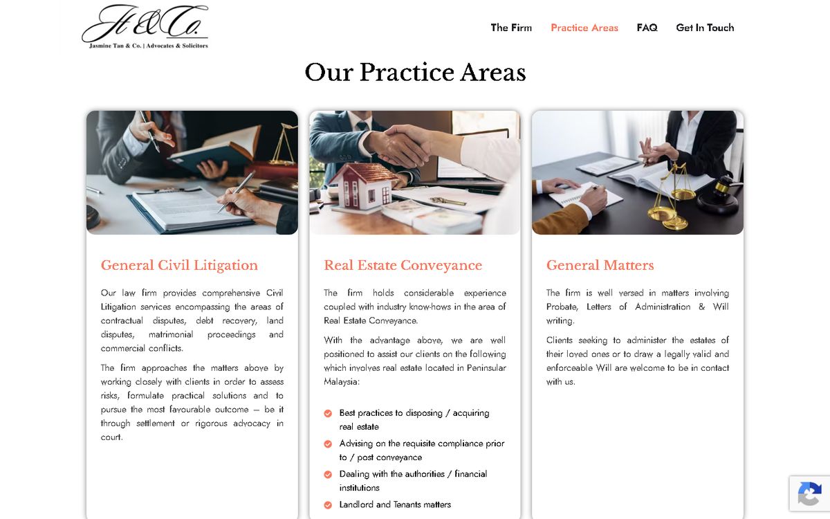 Digital Marketing Agency | ZenWeb Malaysia Practice Areas of the Jasmine Tan & Co. website