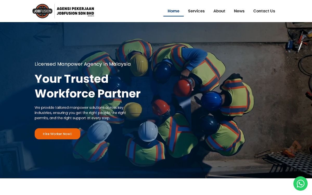 Digital Marketing Agency | ZenWeb Malaysia Home page of the JobFusion website
