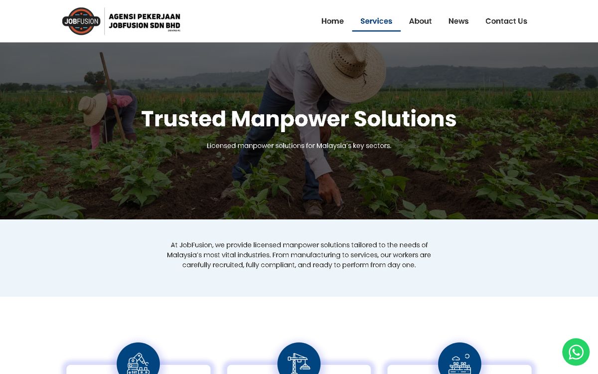 Digital Marketing Agency | ZenWeb Malaysia Services of the JobFusion website