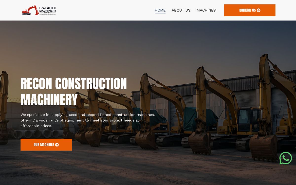 Digital Marketing Agency | ZenWeb Malaysia Home page of the L&J Auto Machinery website