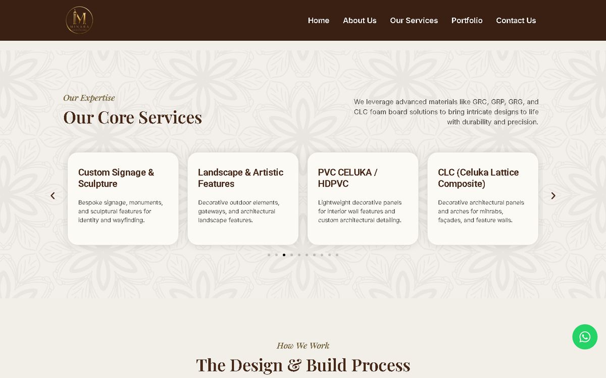 Digital Marketing Agency | ZenWeb Malaysia Services section of the Minara Design website