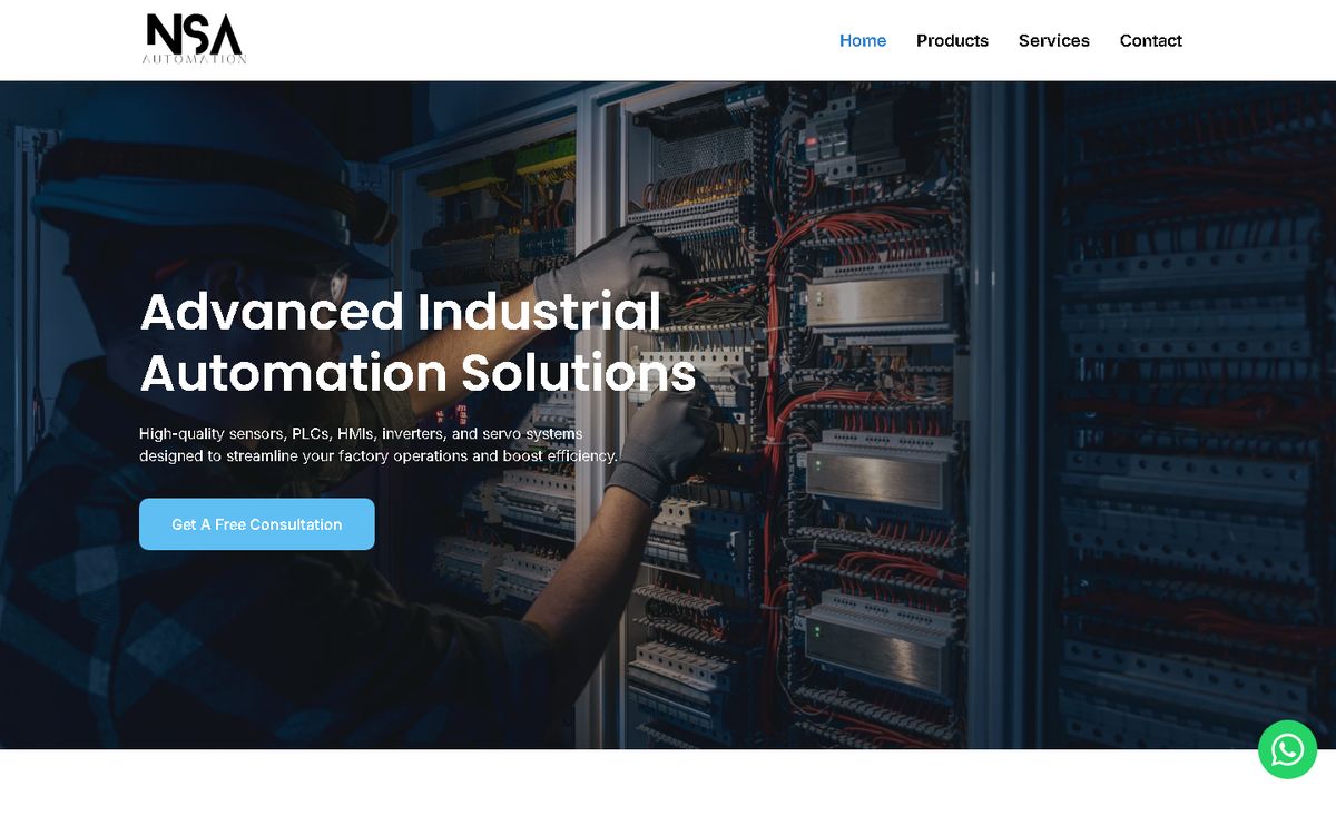 Home page of the NSA Automation website