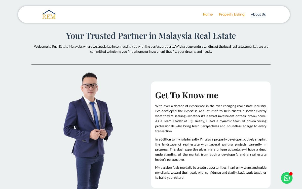 Digital Marketing Agency | ZenWeb Malaysia About Us of the Real Estate Malaysia website