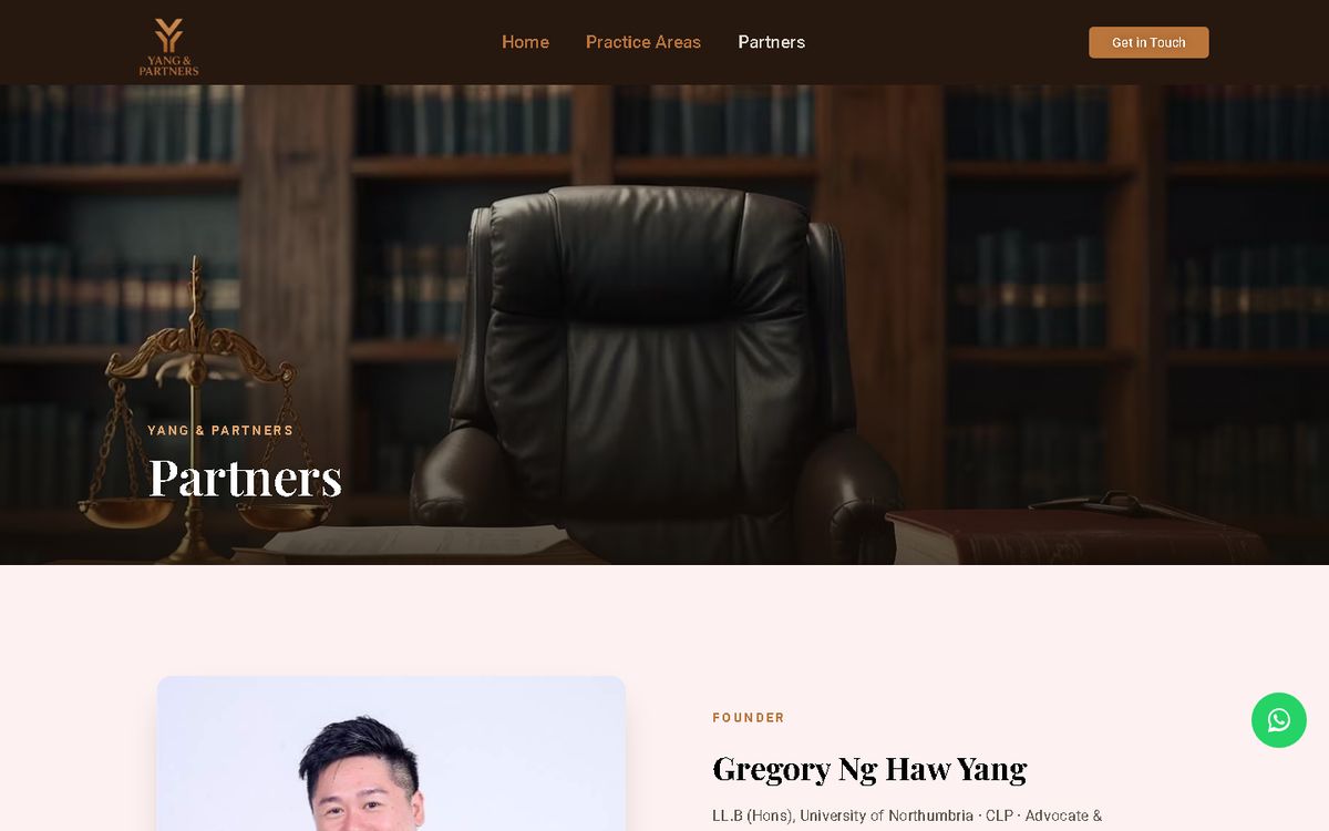 Partners of the Yang & Partners website